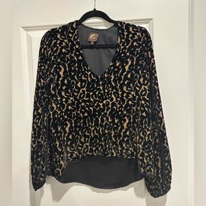 Blu moon leopard shirt